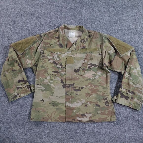 Army Jacket Men S‎ Short OCP Camo Multicam Field Top Uniform Coat Y2k 10045 - Picture 1 of 16